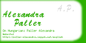 alexandra paller business card